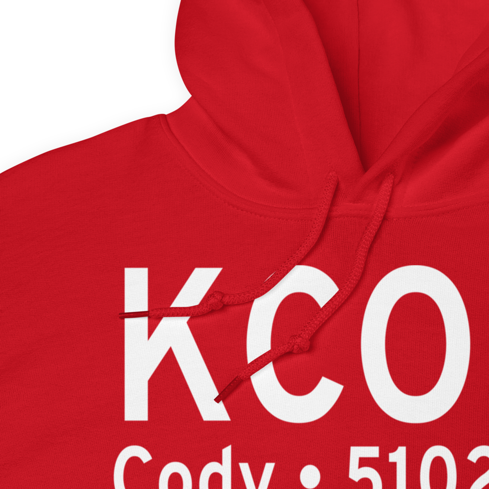 Yellowstone Regional Airport (KCOD) ICAO Hoodie Sweatshirt 