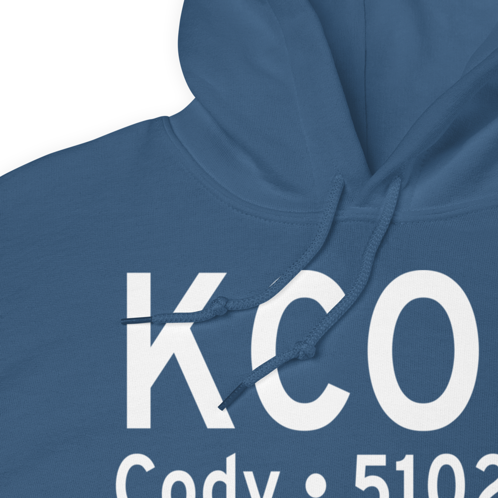 Yellowstone Regional Airport (KCOD) ICAO Hoodie Sweatshirt 