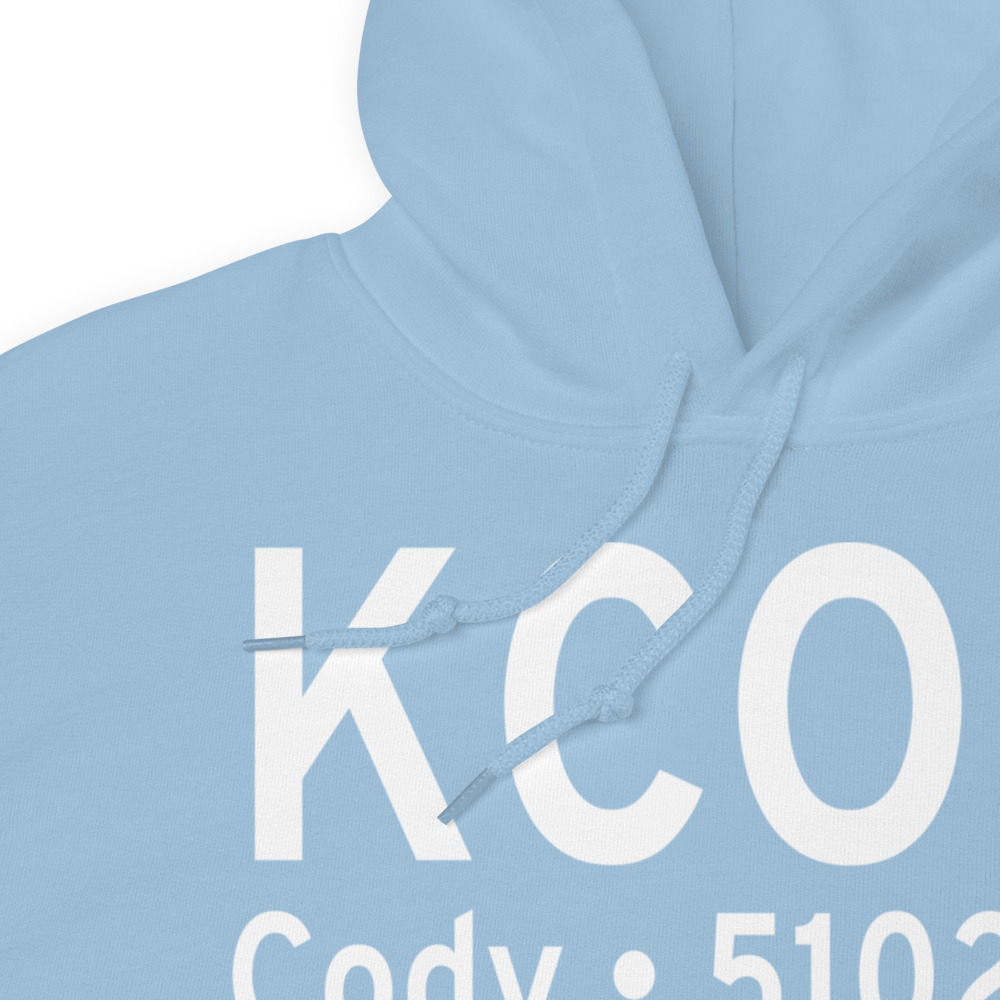 Yellowstone Regional Airport (KCOD) ICAO Hoodie Sweatshirt 