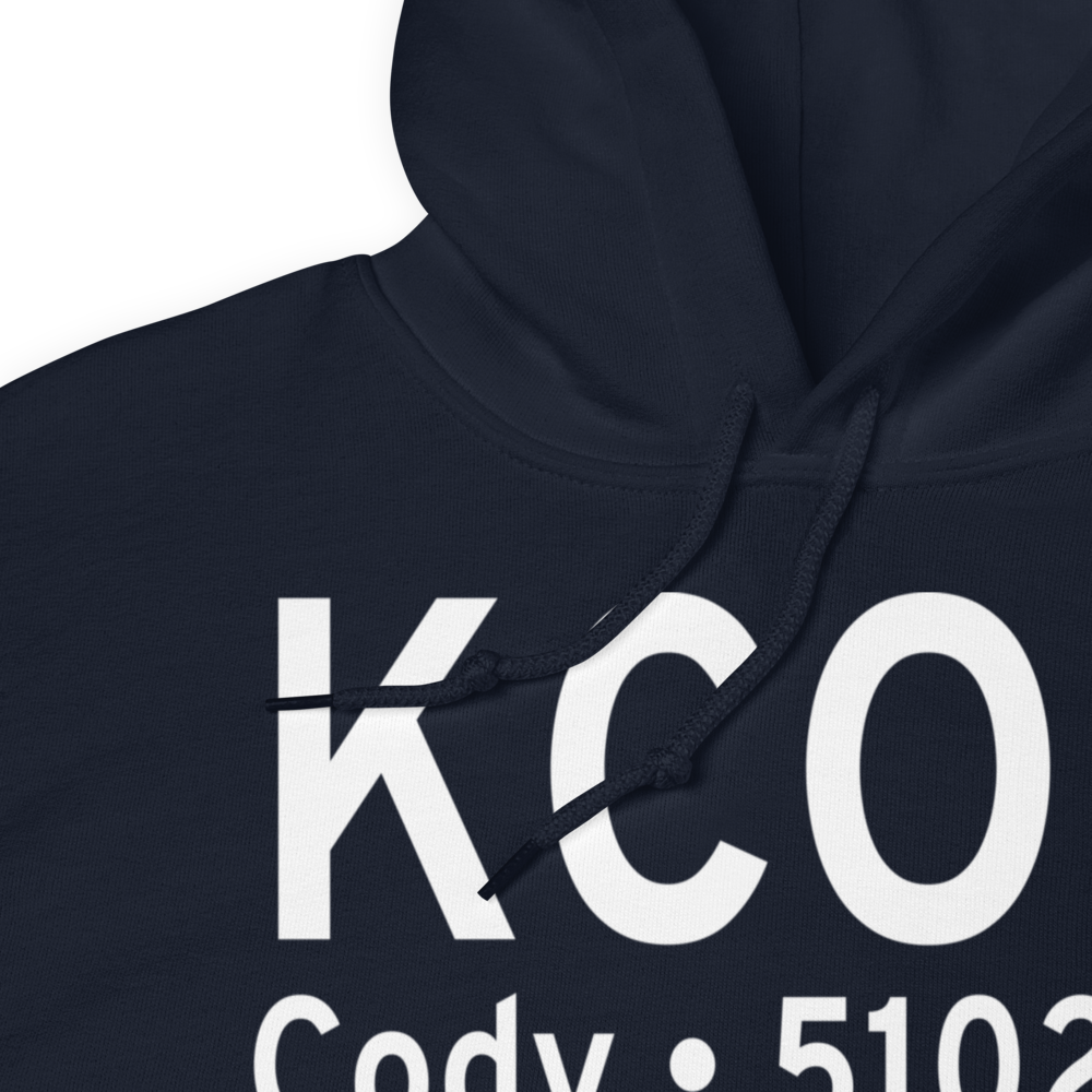 Yellowstone Regional Airport (KCOD) ICAO Hoodie Sweatshirt 