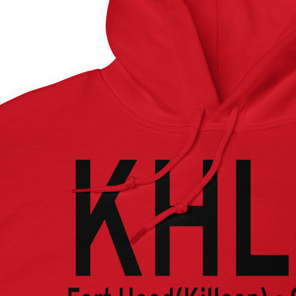 Hood Army Air Field (KHLR) ICAO Hoodie Sweatshirt 