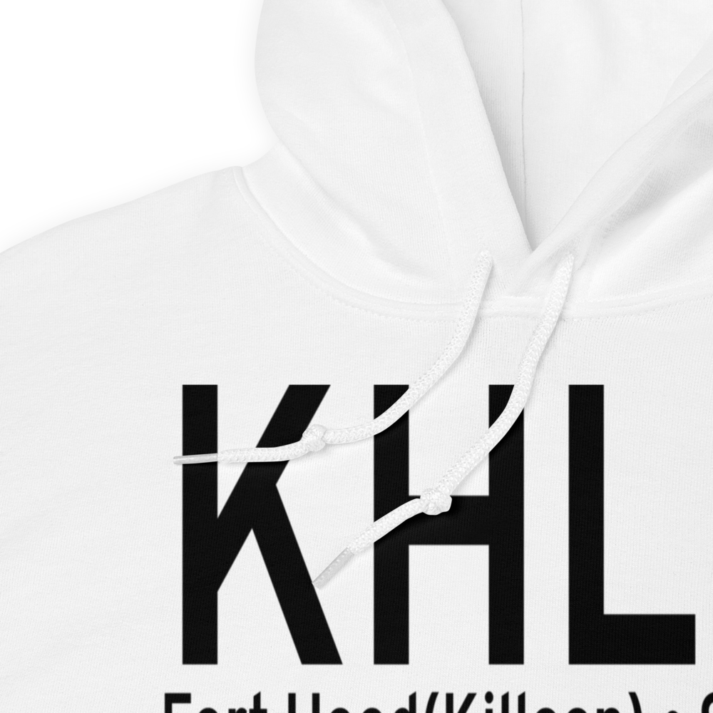 Hood Army Air Field (KHLR) ICAO Hoodie Sweatshirt 