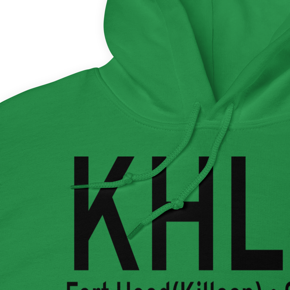 Hood Army Air Field (KHLR) ICAO Hoodie Sweatshirt 