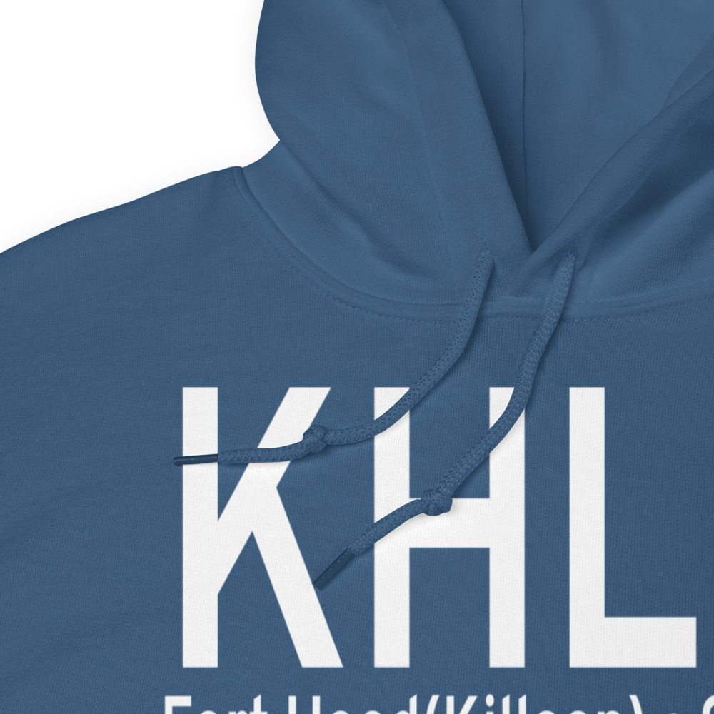 Hood Army Air Field (KHLR) ICAO Hoodie Sweatshirt 
