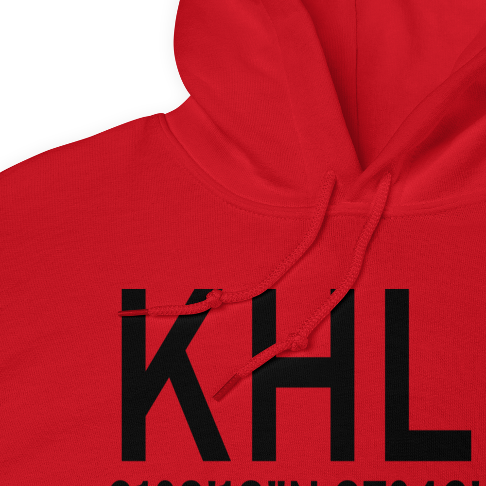 Hood Army Air Field (KHLR) ICAO Hoodie Sweatshirt 