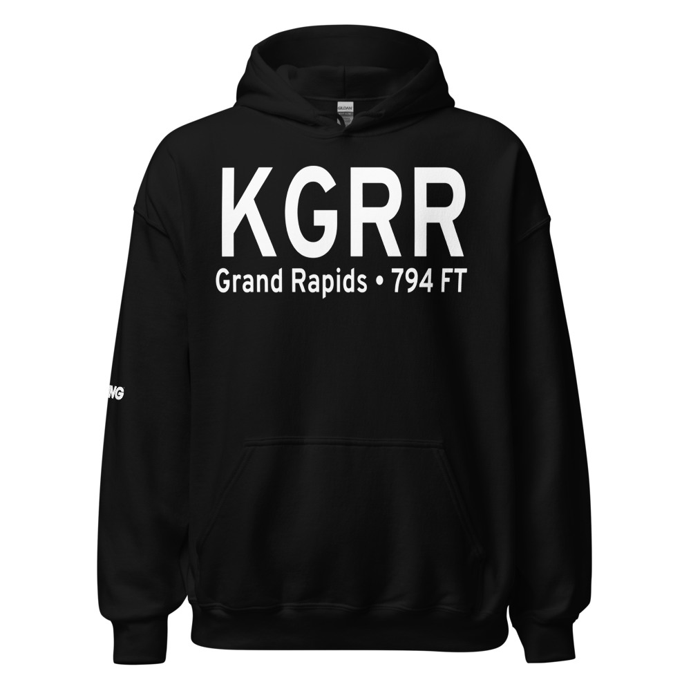 Gerald R. Ford International Airport (KGRR) ICAO Hoodie Sweatshirt 