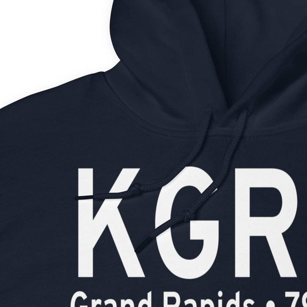 Gerald R. Ford International Airport (KGRR) ICAO Hoodie Sweatshirt 