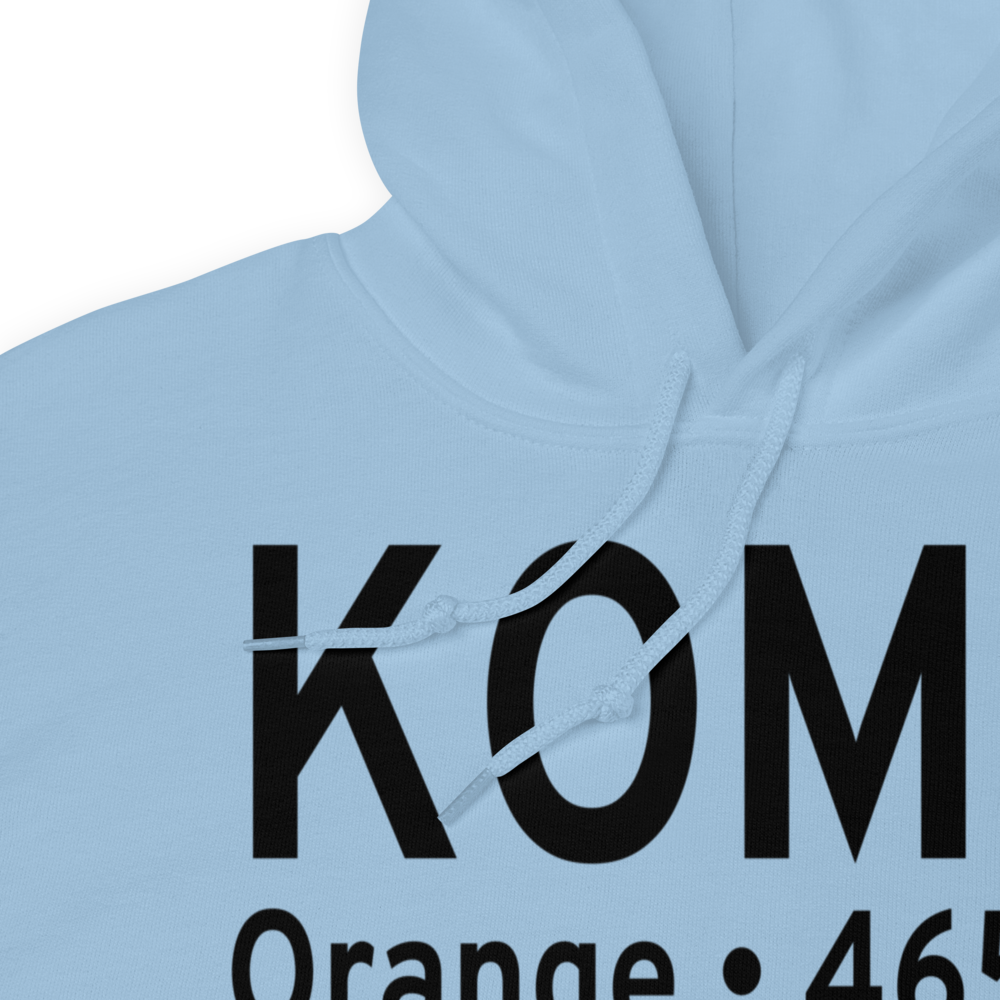 Orange County Airport (KOMH) ICAO Hoodie Sweatshirt 