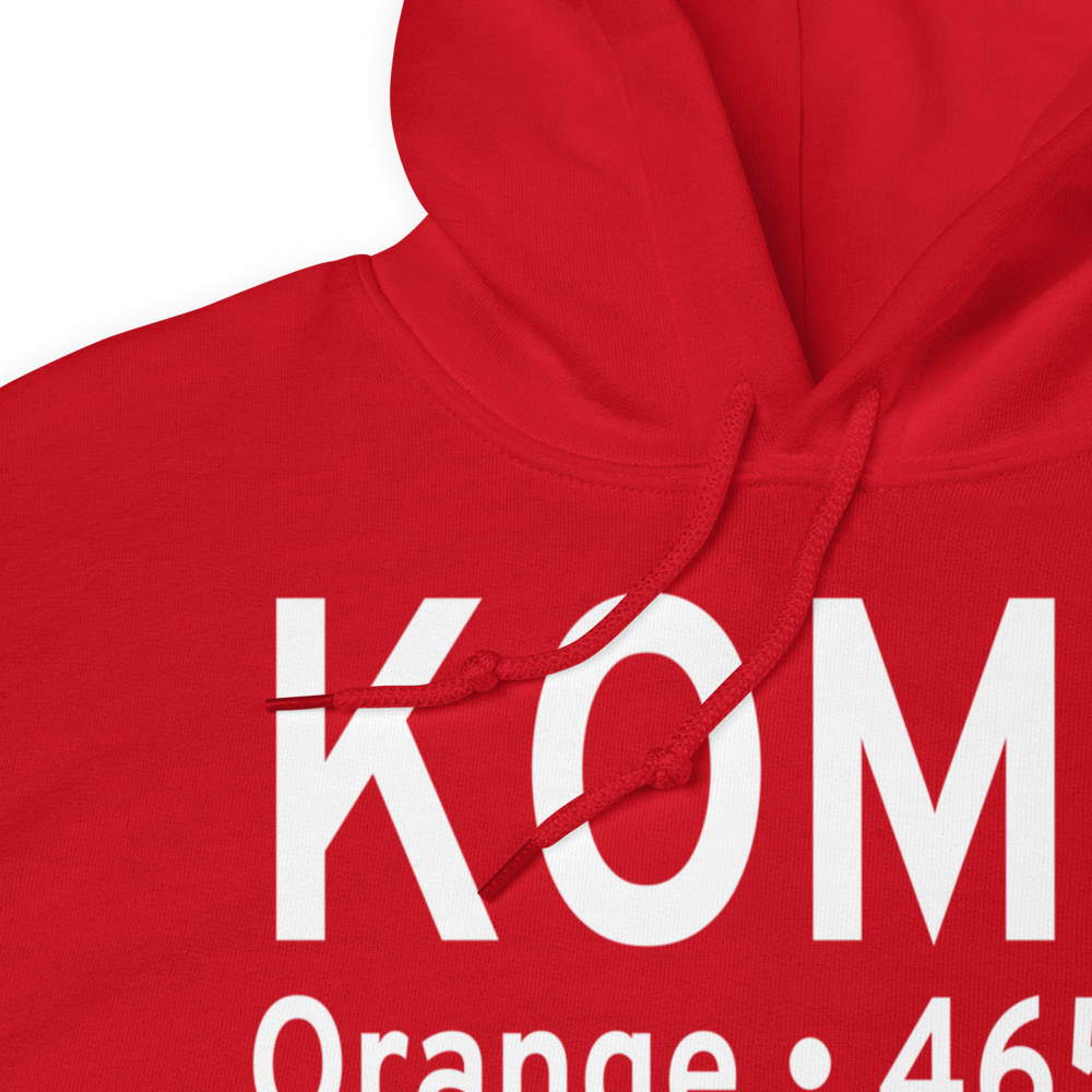 Orange County Airport (KOMH) ICAO Hoodie Sweatshirt 