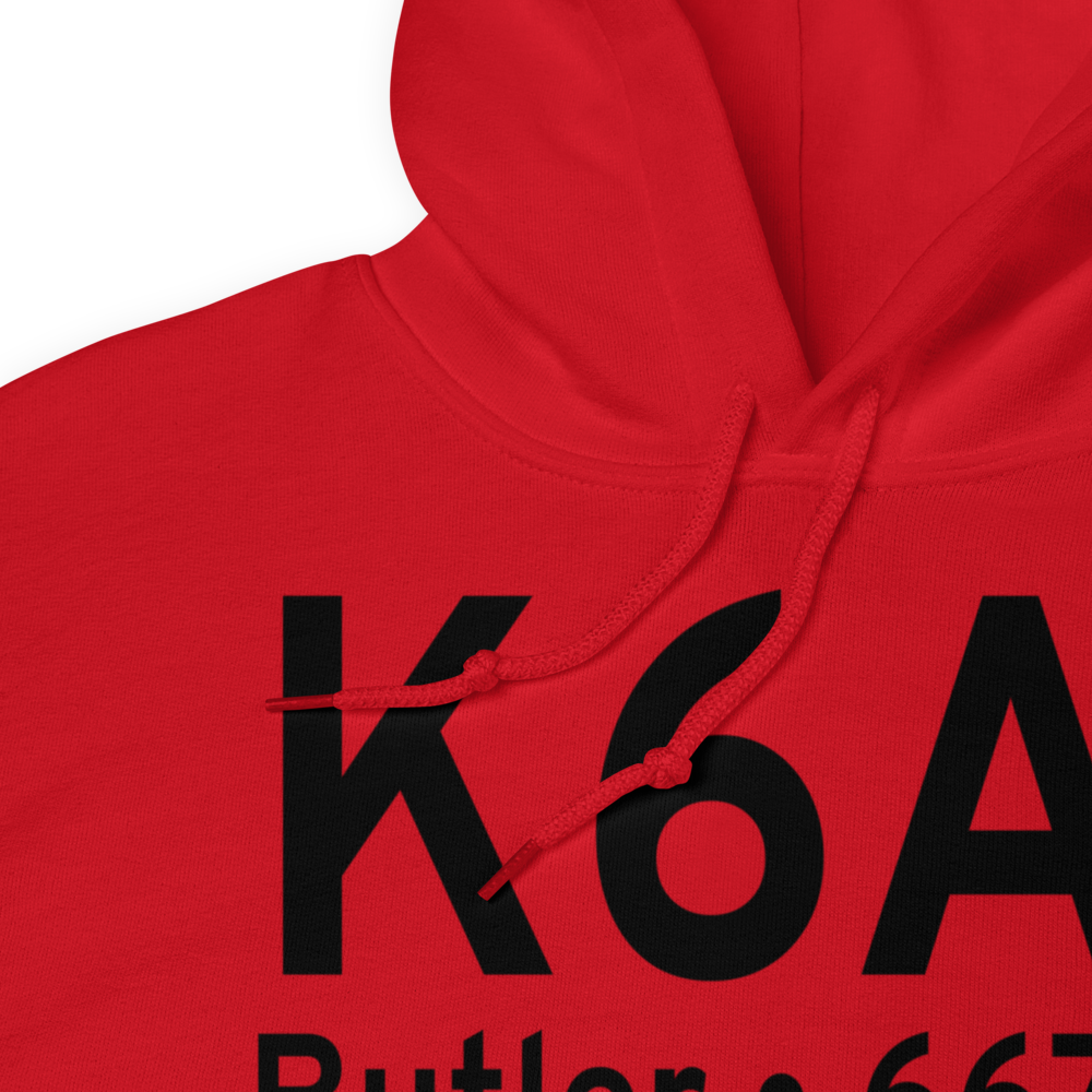 Butler Municipal Airport (K6A1) ICAO Hoodie Sweatshirt 