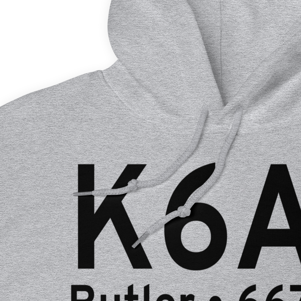 Butler Municipal Airport (K6A1) ICAO Hoodie Sweatshirt 