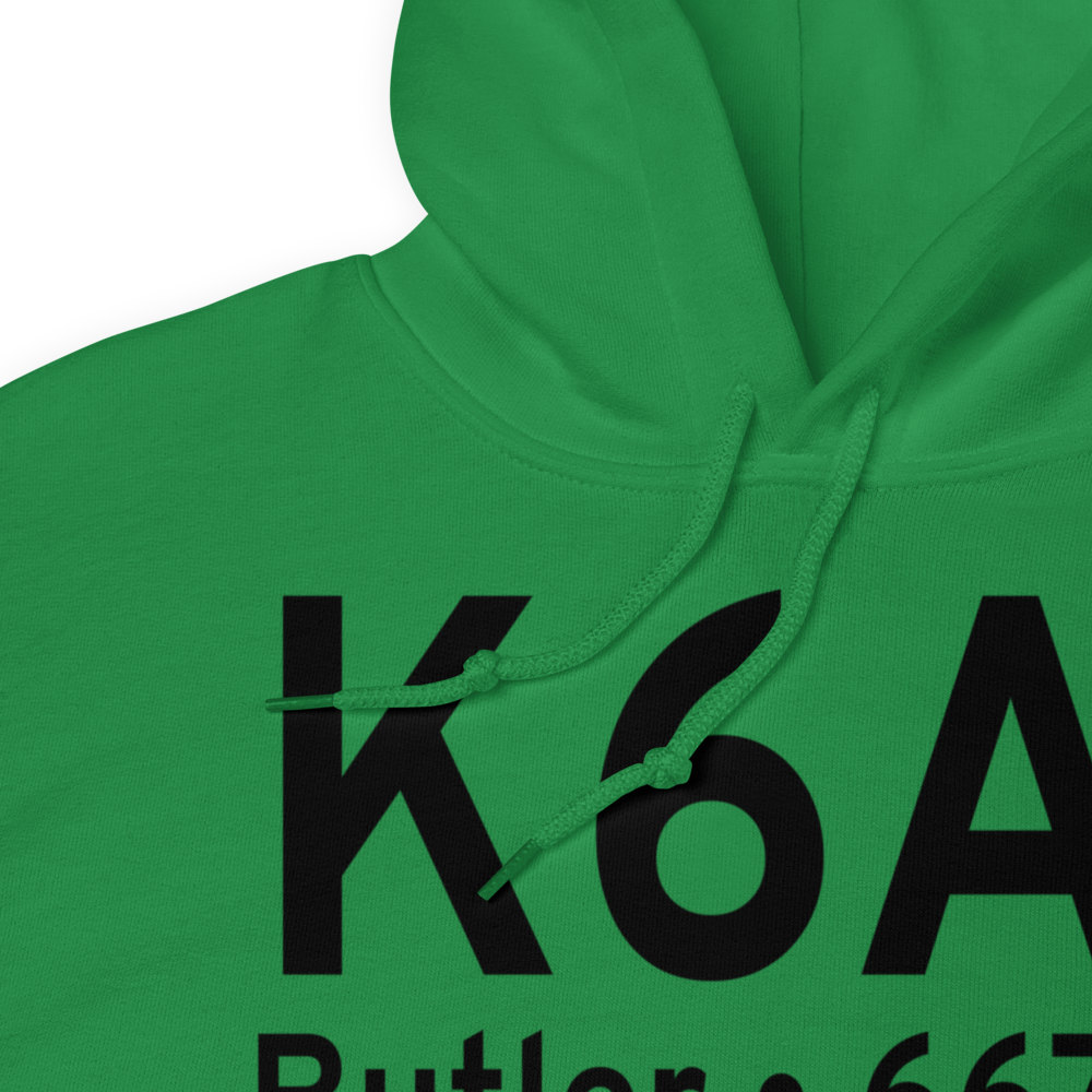Butler Municipal Airport (K6A1) ICAO Hoodie Sweatshirt 