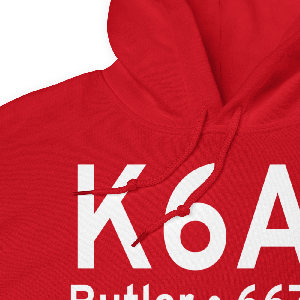 Butler Municipal Airport (K6A1) ICAO Hoodie Sweatshirt 