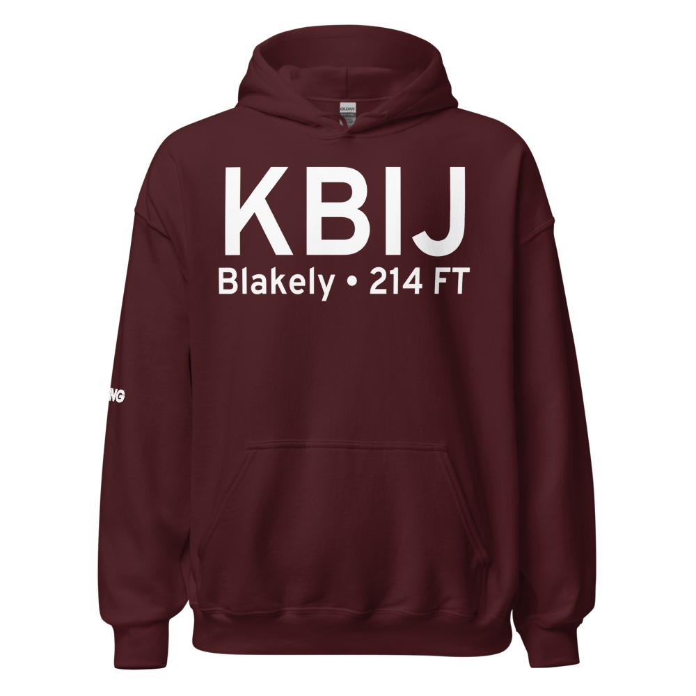 Early County Airport (KBIJ) ICAO Hoodie Sweatshirt 