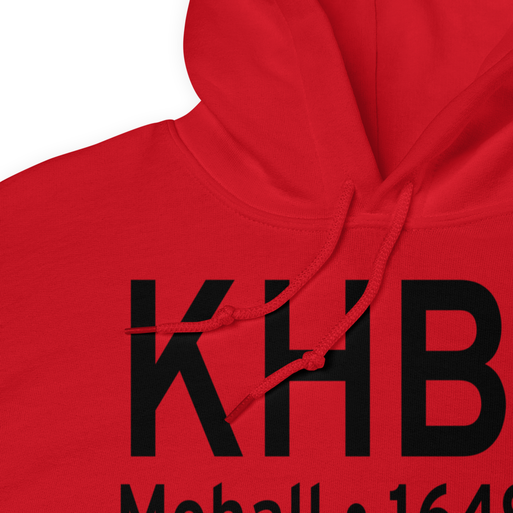 Mohall Municipal Airport (KHBC) ICAO Hoodie Sweatshirt 