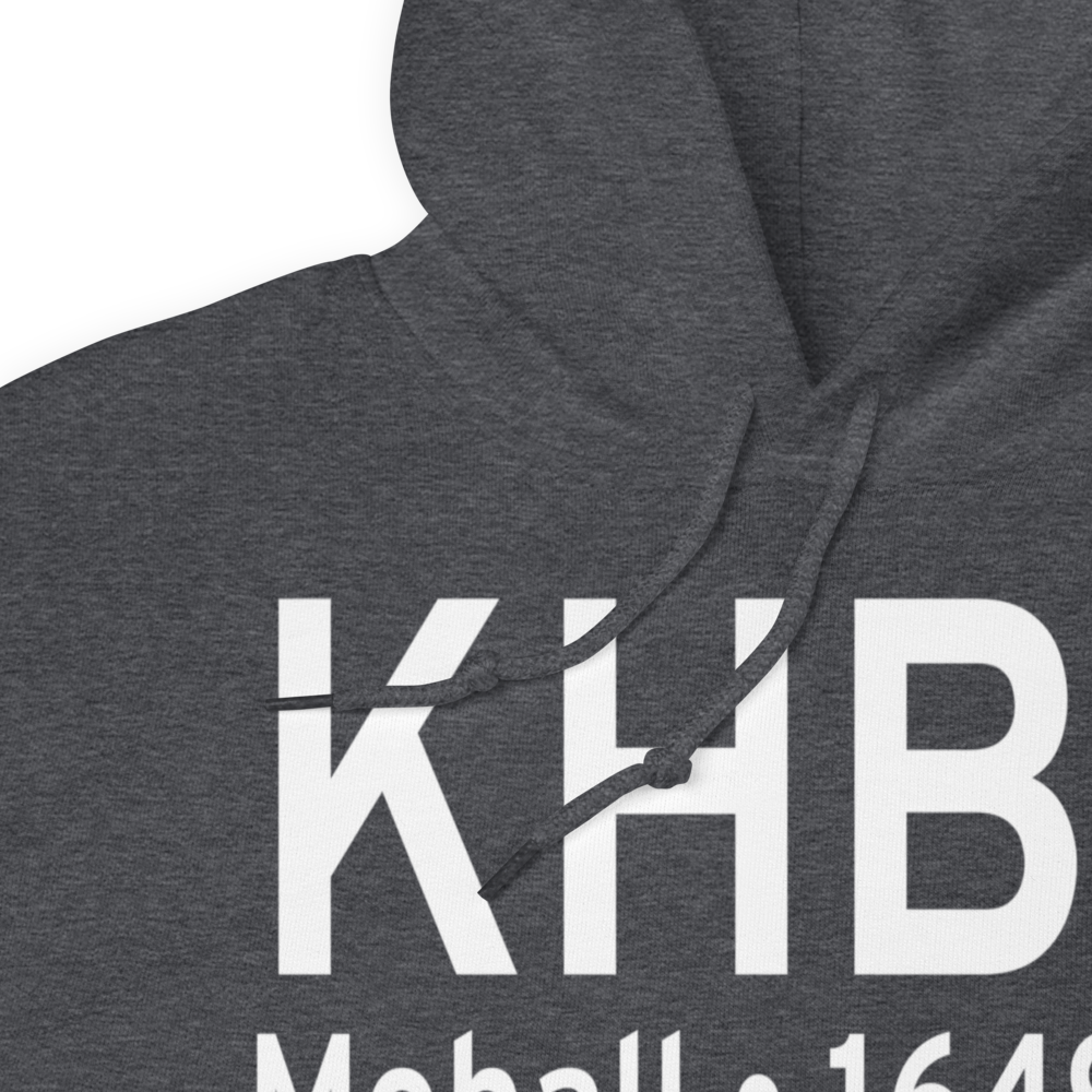 Mohall Municipal Airport (KHBC) ICAO Hoodie Sweatshirt 