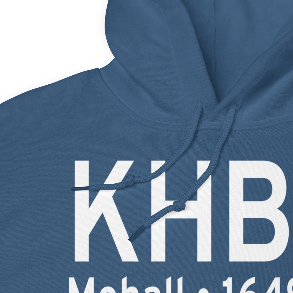 Mohall Municipal Airport (KHBC) ICAO Hoodie Sweatshirt 