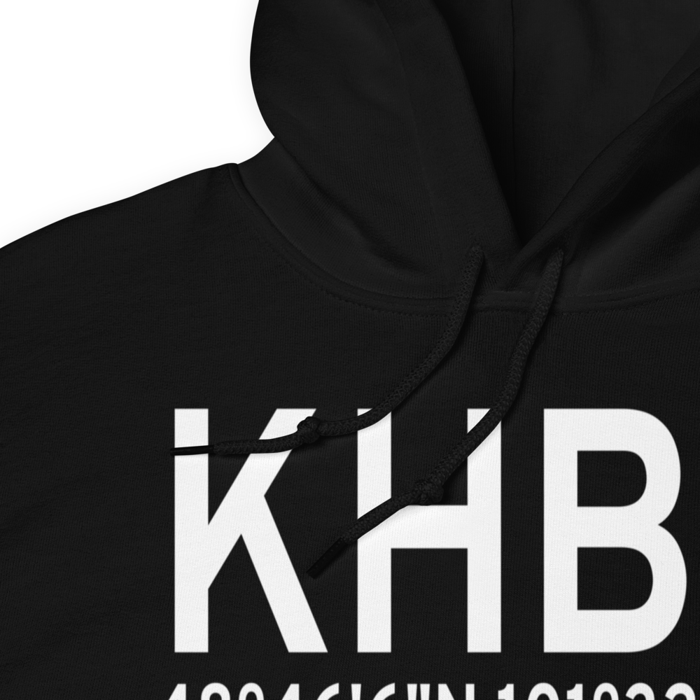 Mohall Municipal Airport (KHBC) ICAO Hoodie Sweatshirt 