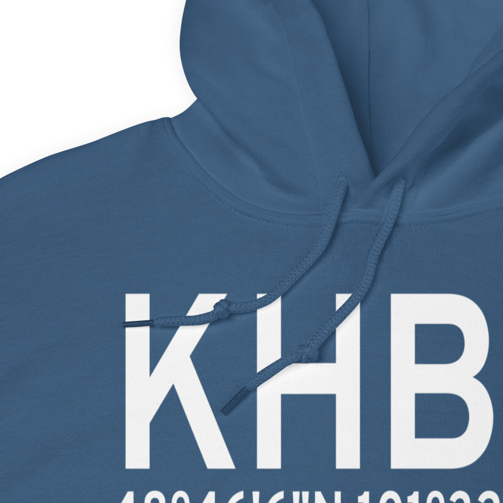 Mohall Municipal Airport (KHBC) ICAO Hoodie Sweatshirt 