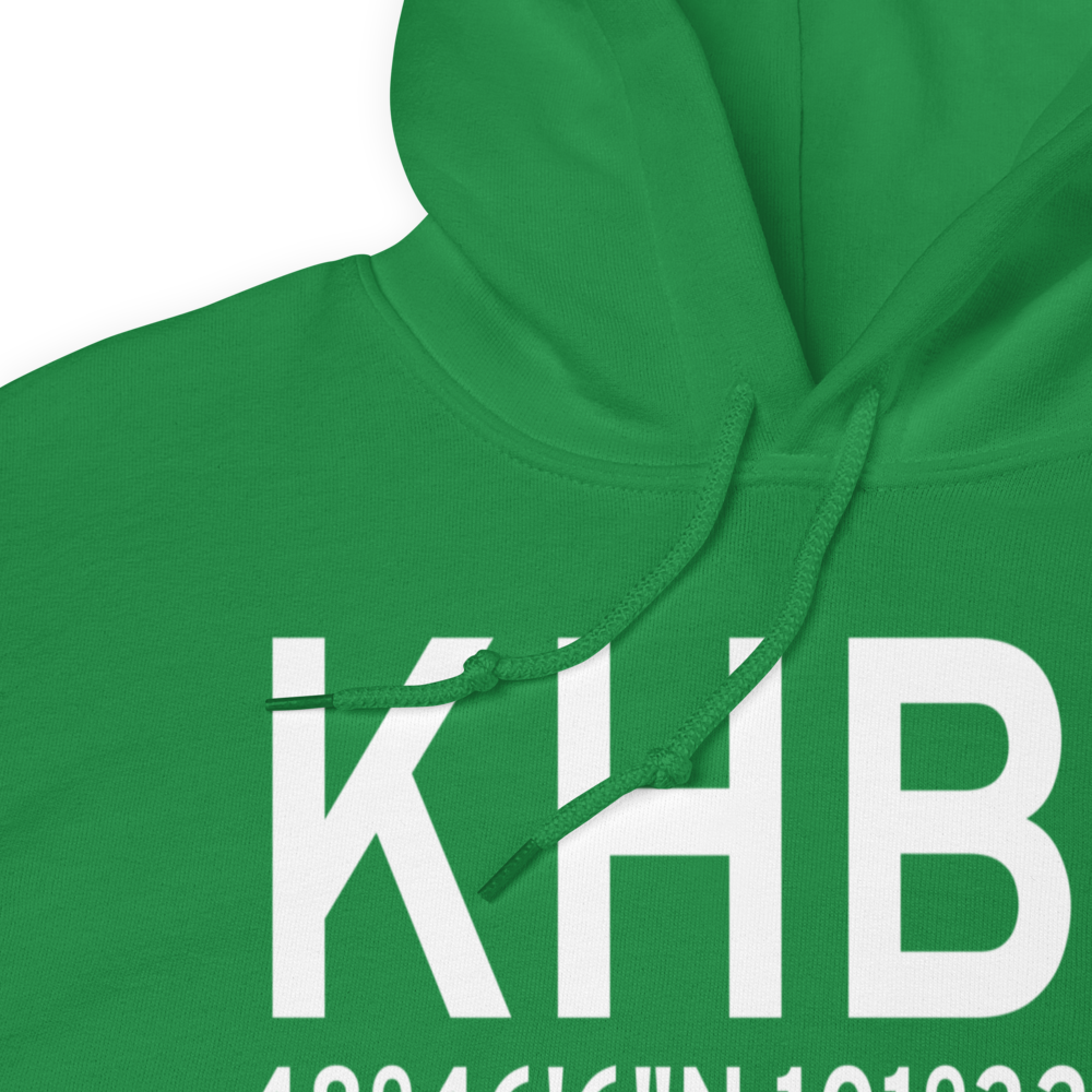 Mohall Municipal Airport (KHBC) ICAO Hoodie Sweatshirt 