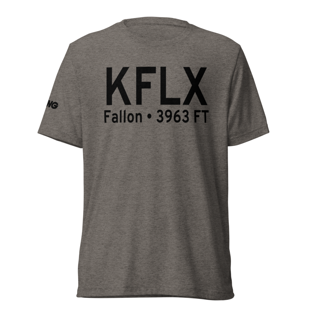 Fallon Municipal Airport (KFLX) ICAO Tri-blend T-Shirt 