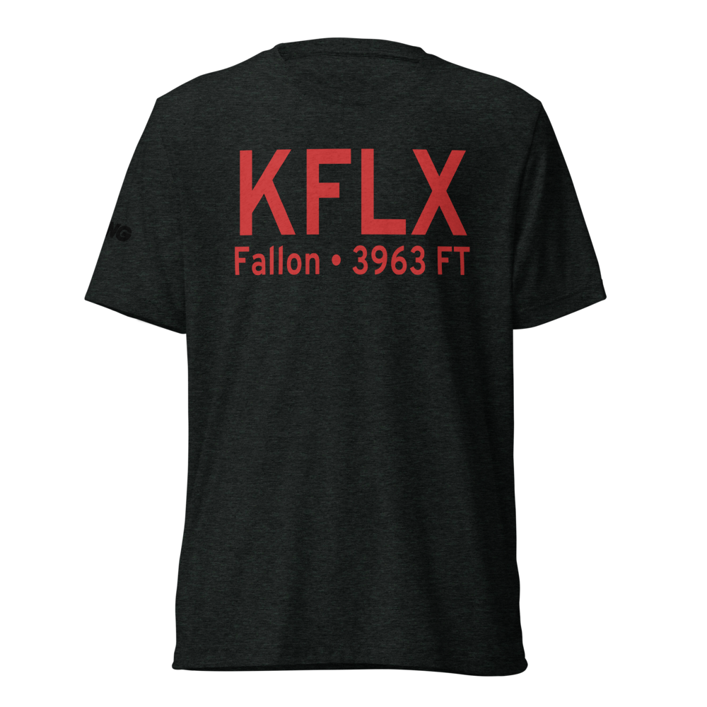 Fallon Municipal Airport (KFLX) ICAO Tri-blend T-Shirt 