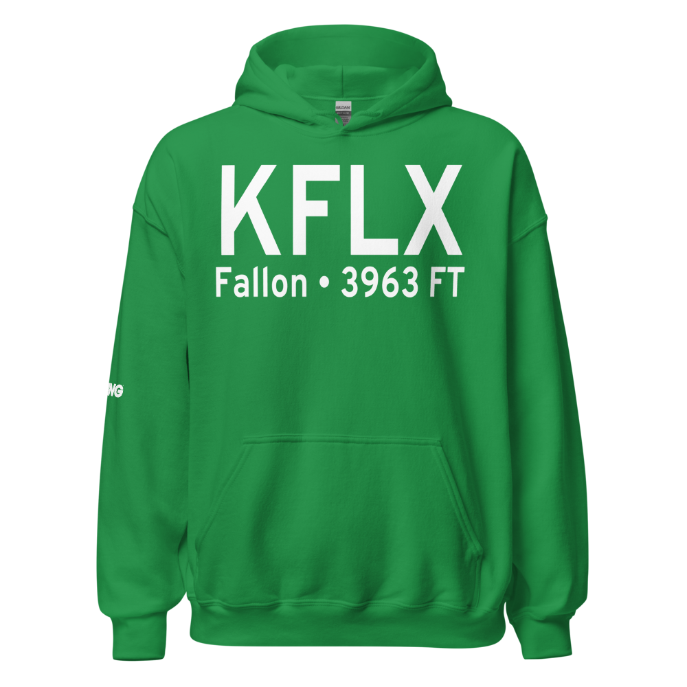 Fallon Municipal Airport (KFLX) ICAO Hoodie Sweatshirt 