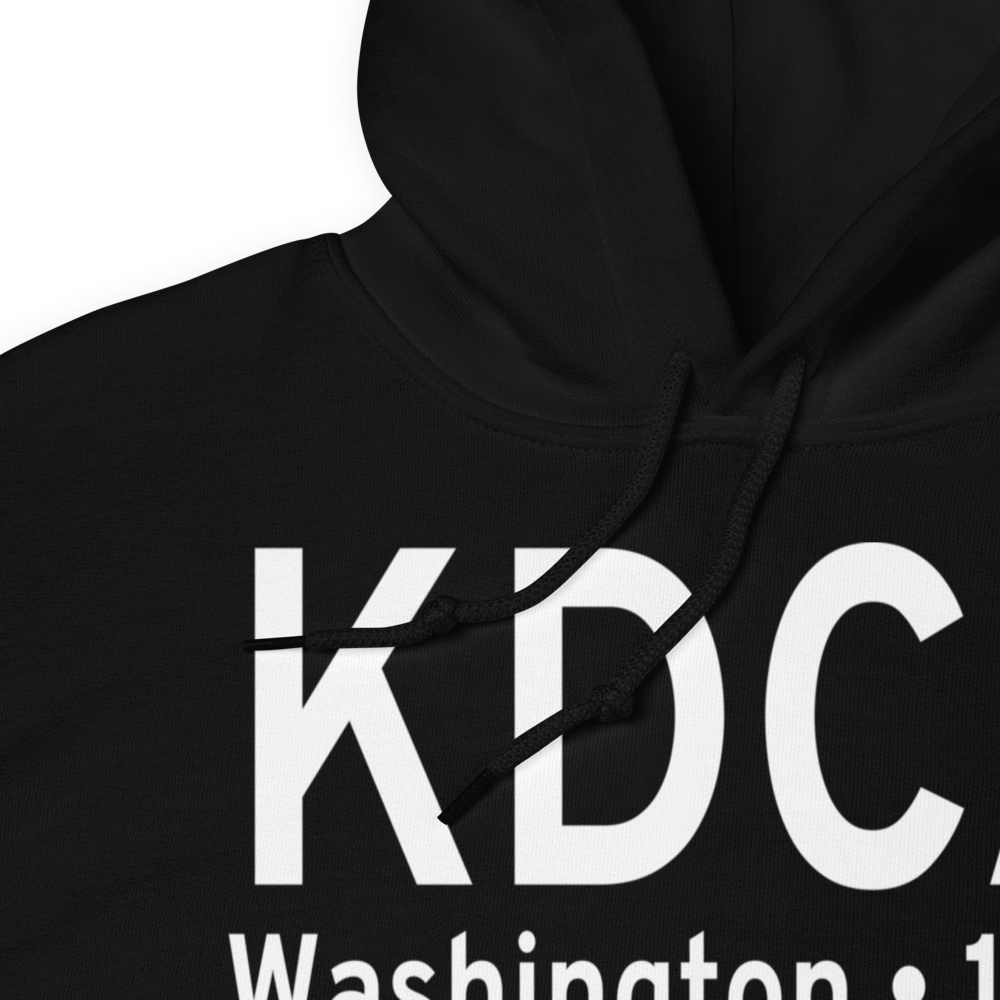 Ronald Reagan Washington National Airport (KDCA) ICAO Hoodie Sweatshirt 