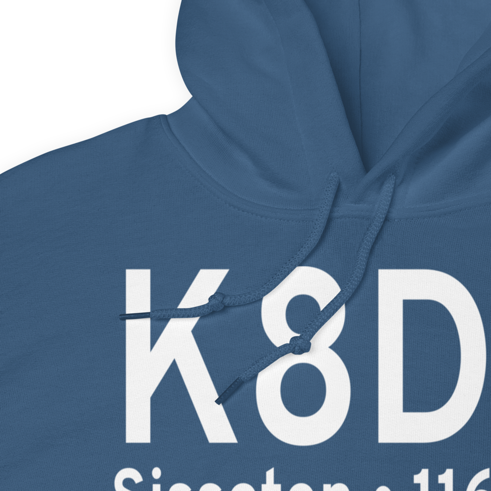 Sisseton Municipal Airport (K8D3) ICAO Hoodie Sweatshirt 