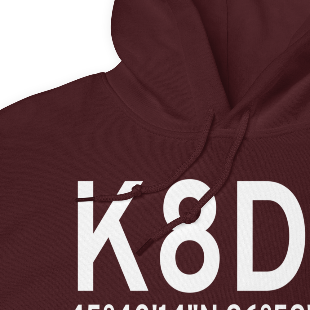 Sisseton Municipal Airport (K8D3) ICAO Hoodie Sweatshirt 