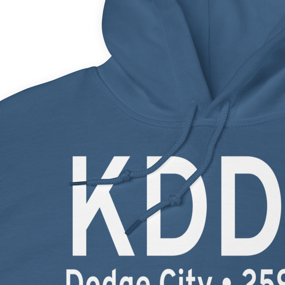 Dodge City Regional Airport (KDDC) ICAO Hoodie Sweatshirt 