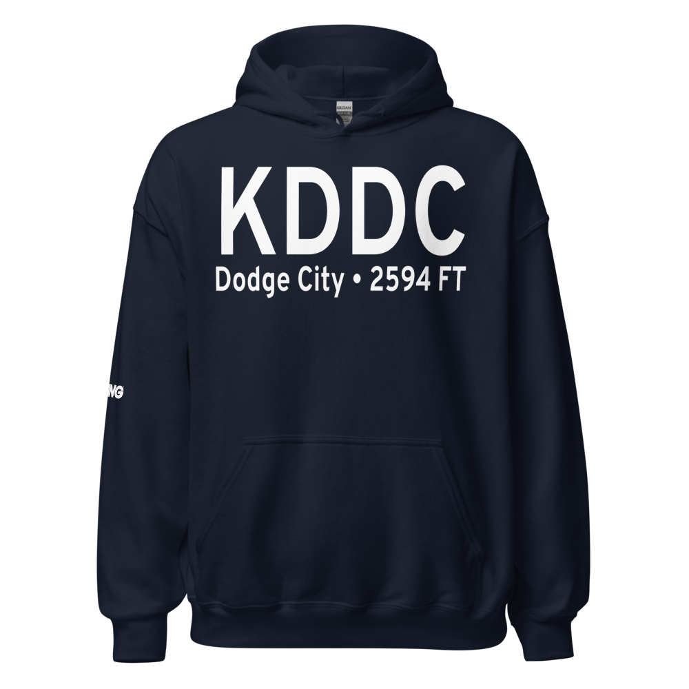 Dodge City Regional Airport (KDDC) ICAO Hoodie Sweatshirt 