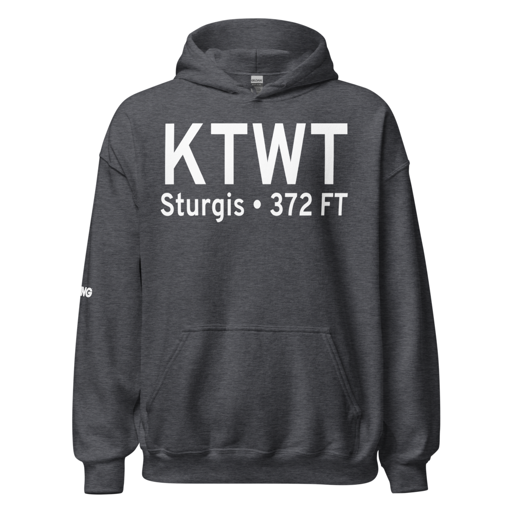 Sturgis Municipal Airport (KTWT) ICAO Hoodie Sweatshirt 