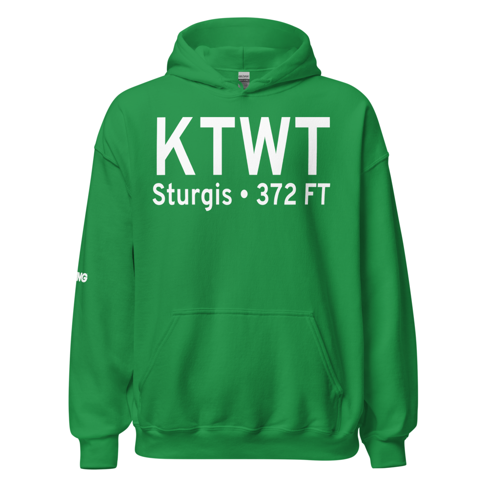 Sturgis Municipal Airport (KTWT) ICAO Hoodie Sweatshirt 