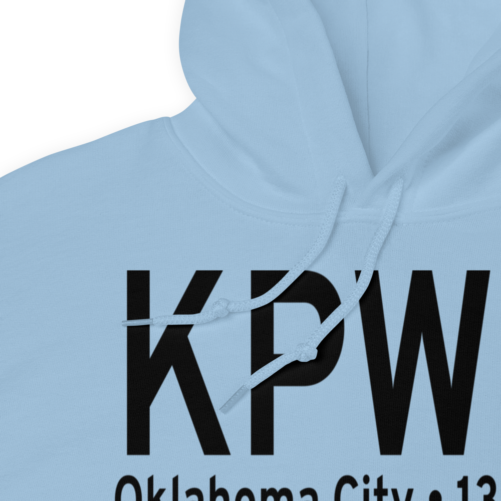 Wiley Post Airport (KPWA) ICAO Hoodie Sweatshirt 