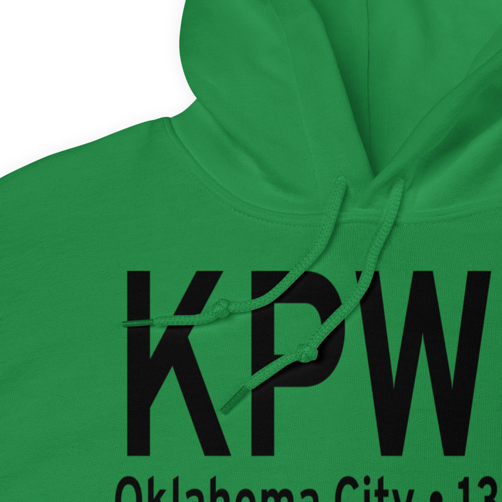 Wiley Post Airport (KPWA) ICAO Hoodie Sweatshirt 