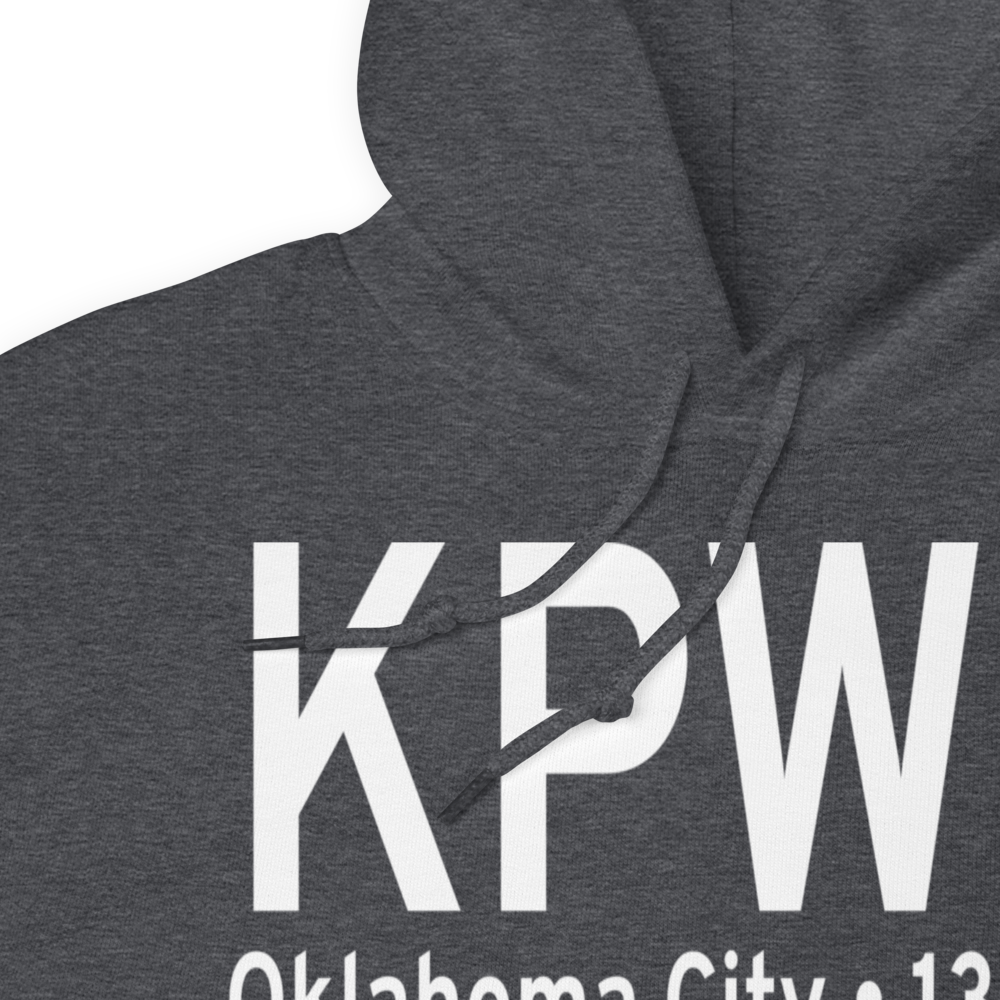 Wiley Post Airport (KPWA) ICAO Hoodie Sweatshirt 