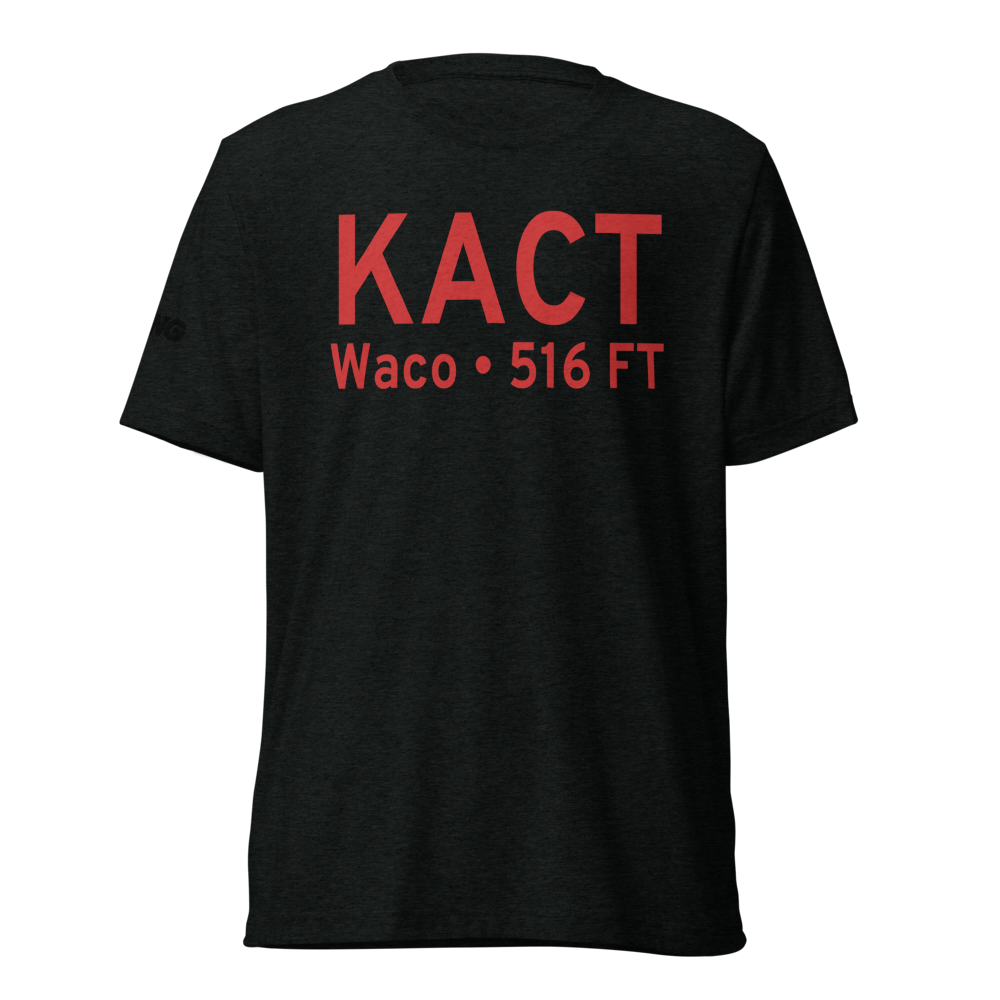 Waco Regional Airport (KACT) ICAO Tri-blend T-Shirt 
