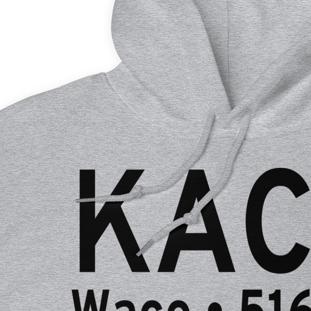 Waco Regional Airport (KACT) ICAO Hoodie Sweatshirt 