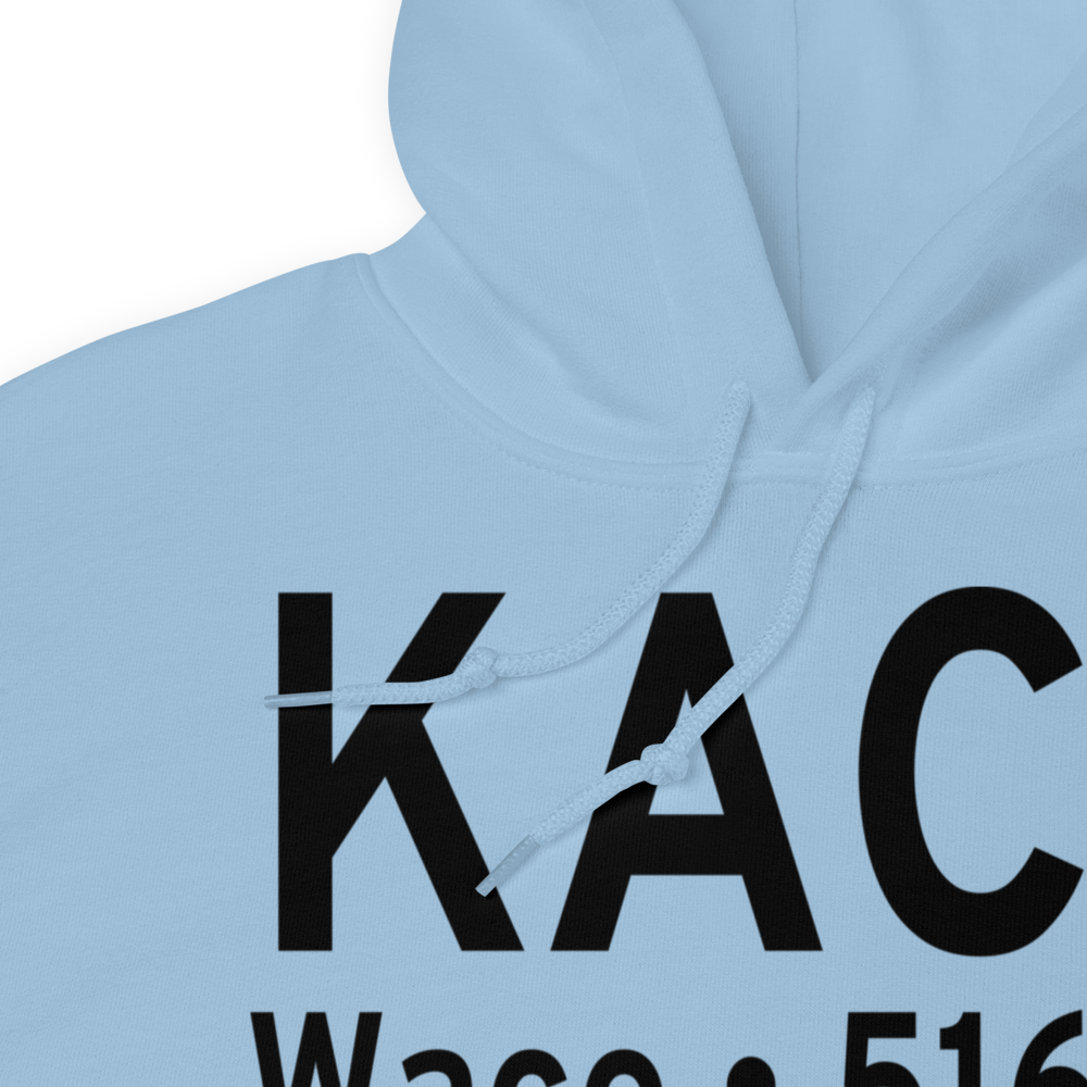 Waco Regional Airport (KACT) ICAO Hoodie Sweatshirt 