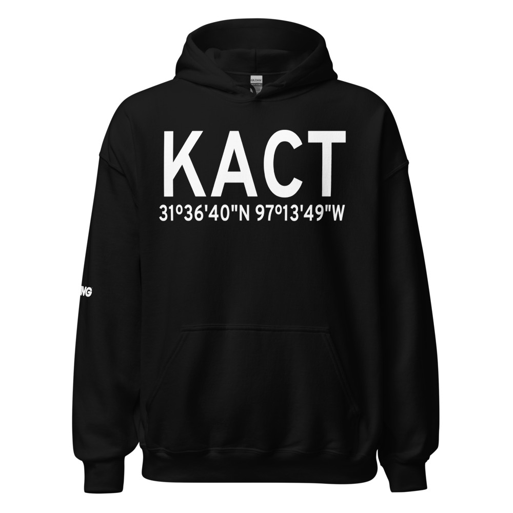Waco Regional Airport (KACT) ICAO Hoodie Sweatshirt 