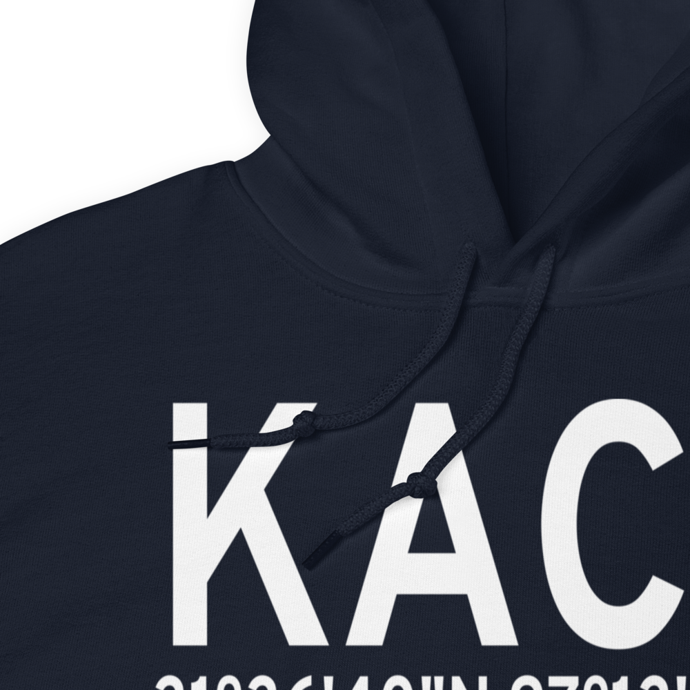 Waco Regional Airport (KACT) ICAO Hoodie Sweatshirt 