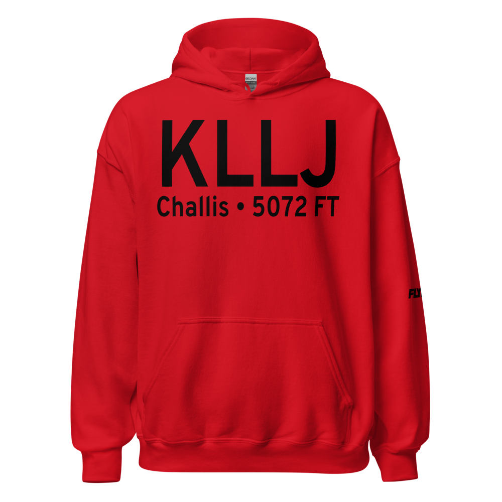 Challis Airport (KLLJ) ICAO Hoodie Sweatshirt 