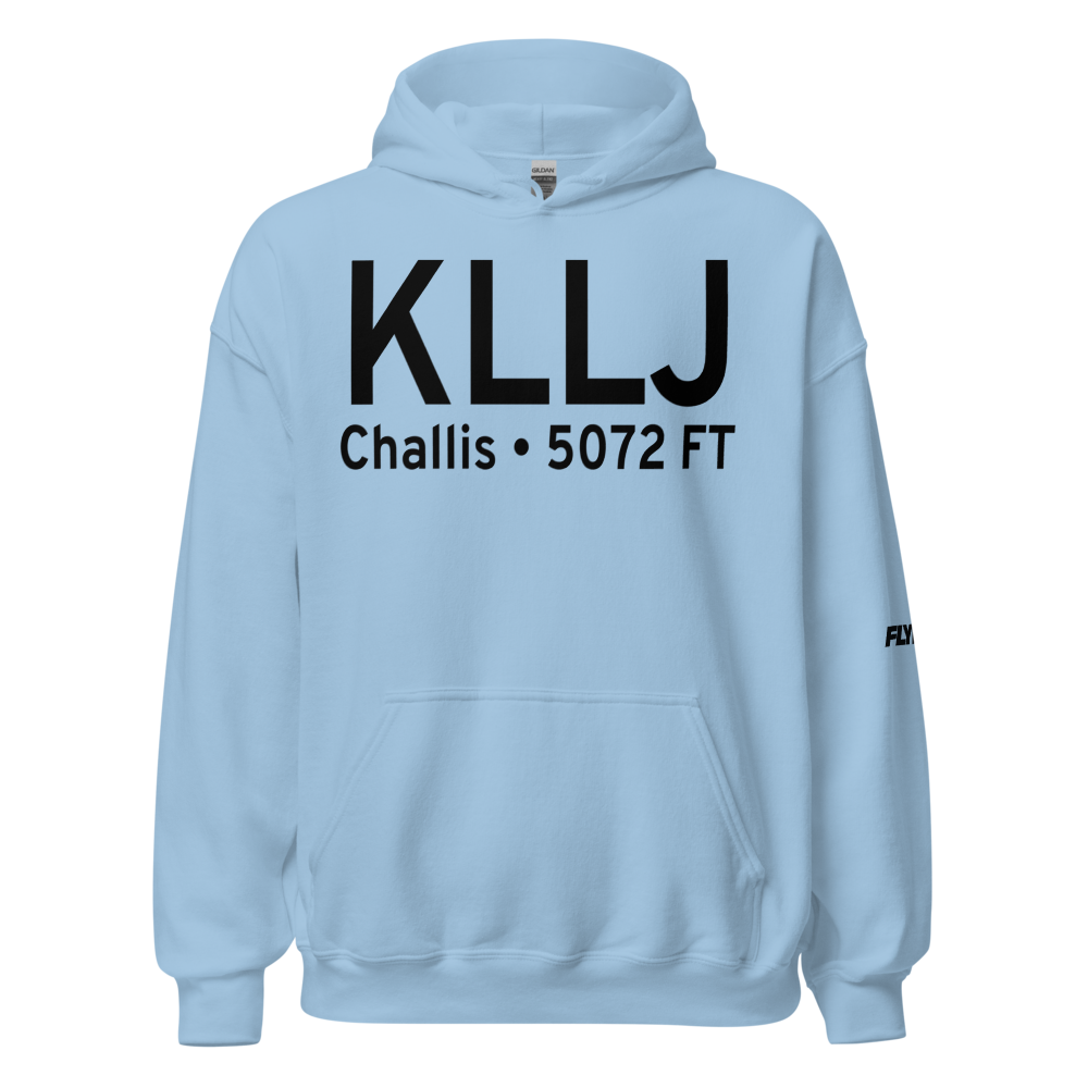 Challis Airport (KLLJ) ICAO Hoodie Sweatshirt 