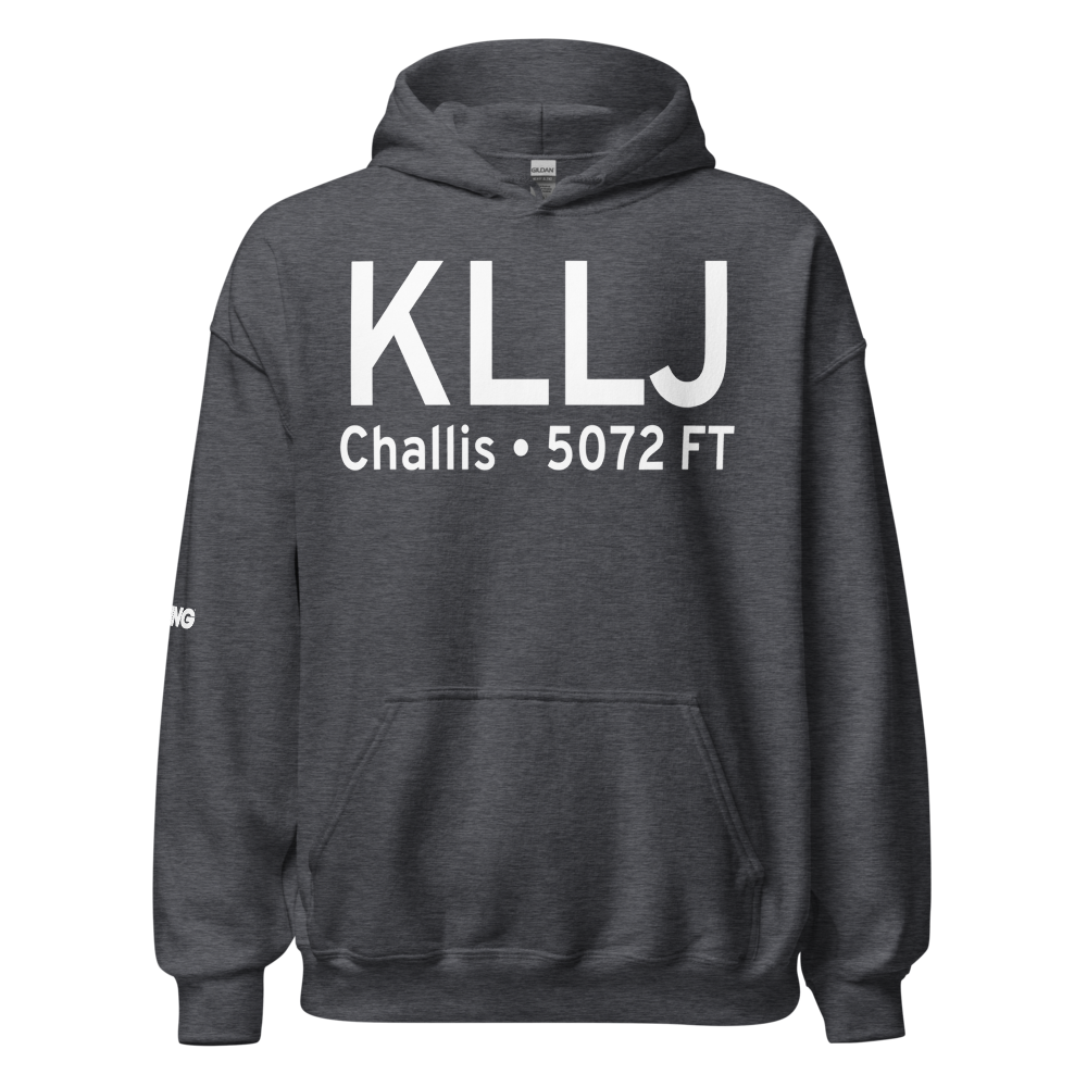 Challis Airport (KLLJ) ICAO Hoodie Sweatshirt 