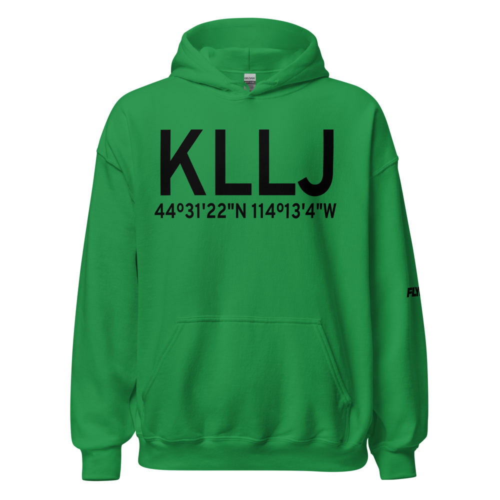 Challis Airport (KLLJ) ICAO Hoodie Sweatshirt 