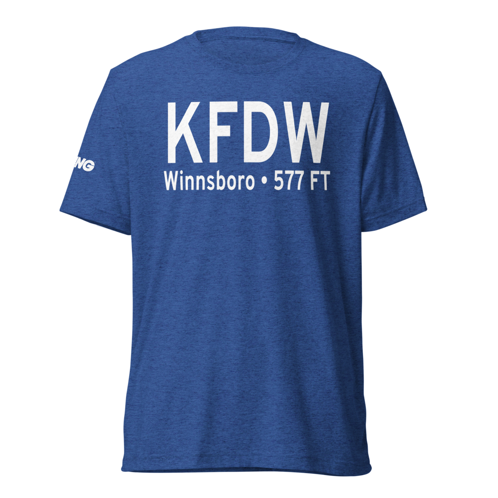 Fairfield County Airport (KFDW) ICAO Tri-blend T-Shirt 