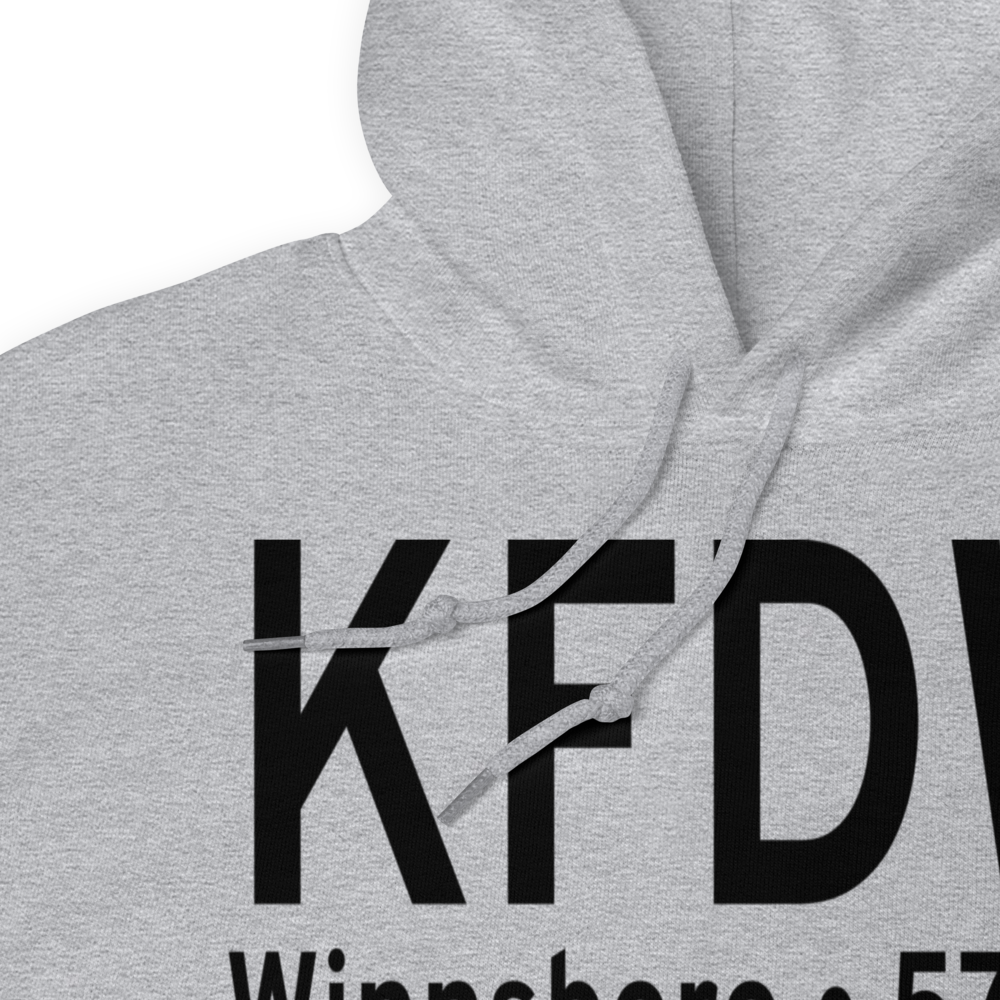 Fairfield County Airport (KFDW) ICAO Hoodie Sweatshirt 