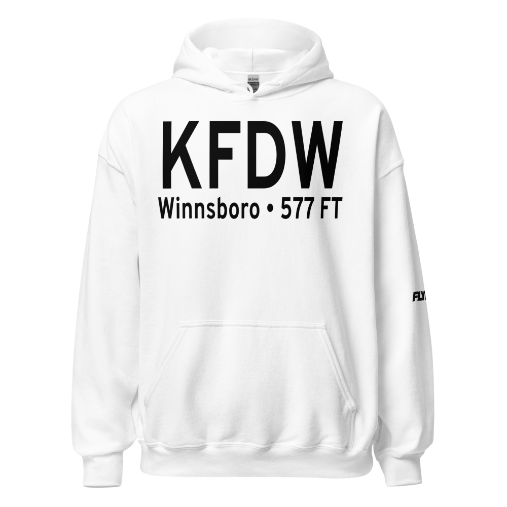 Fairfield County Airport (KFDW) ICAO Hoodie Sweatshirt 