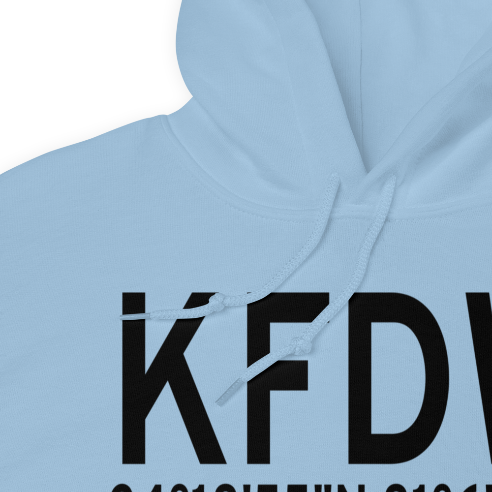 Fairfield County Airport (KFDW) ICAO Hoodie Sweatshirt 